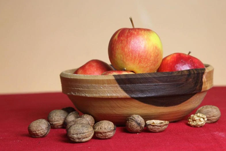 Wooden Fruit Bowl