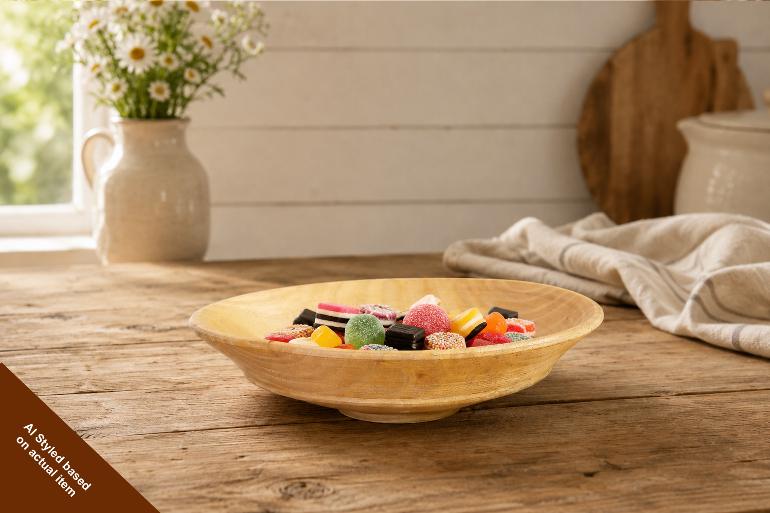 AI Styled Ash Sweet or Fuit Bowl